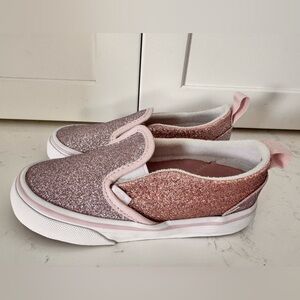 ✨ Vans slip-on 2-tone glitter, color Orchid size T 10 NWB